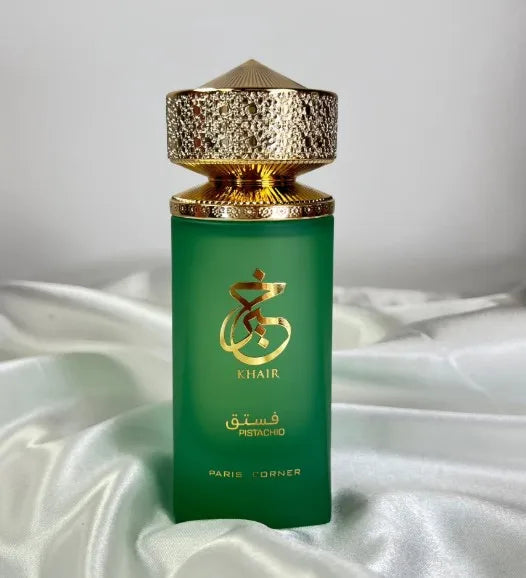 100% original khair pistachio de paris corner arabic perfume 100 ml – unisex oriental fragrance of luxury and freshness